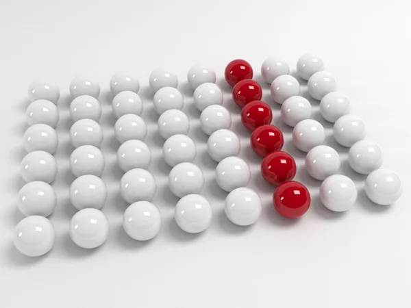 Different red balls — Stock Photo, Image