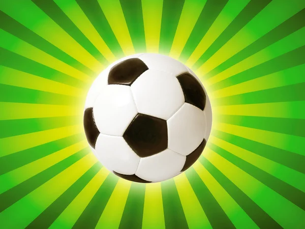 Δερμάτινη μπάλα ποδοσφαίρου — Φωτογραφία Αρχείου