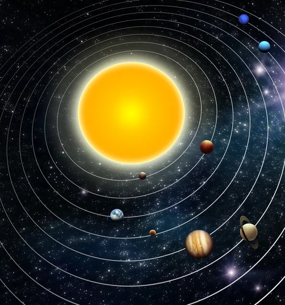 Sistema solare — Foto Stock