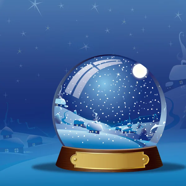 3D renderowania snow Globe — Zdjęcie stockowe