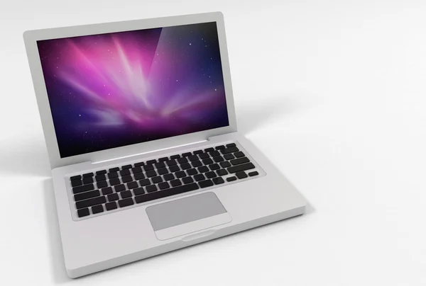 Renderowania 3D laptop — Zdjęcie stockowe