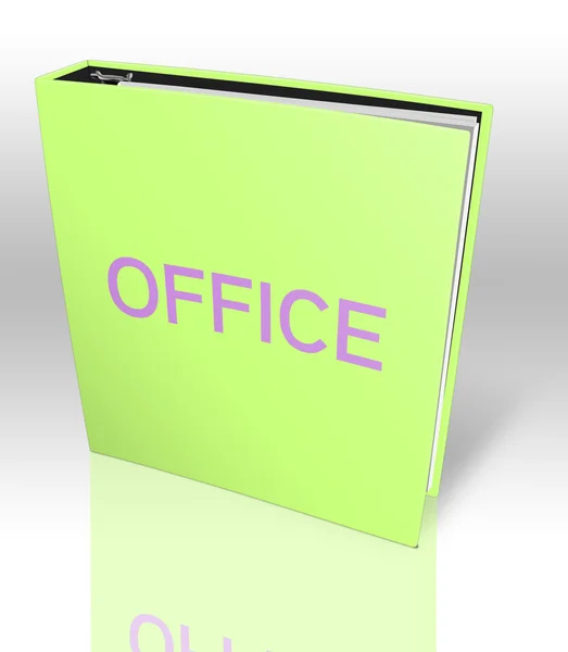 Green office folder — Stock Photo, Image