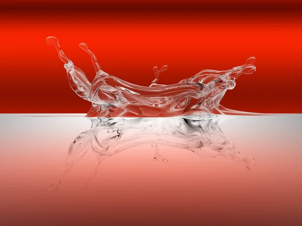 Izolované vodní splash — Stock fotografie