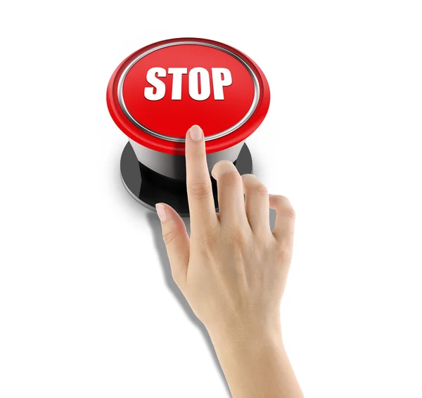 Stop Recession - Button — Stock Photo, Image