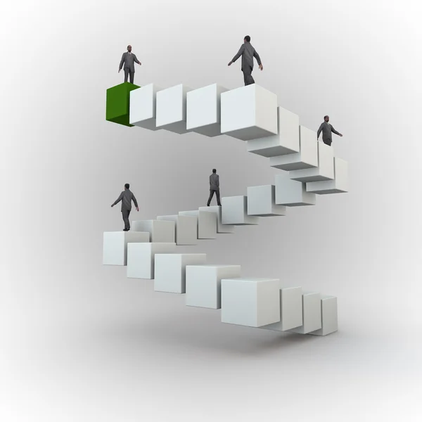 Climb the corporate ladder — Stock Photo, Image