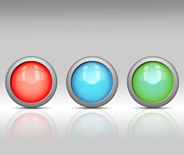 Glossy buttons. Stock Photo