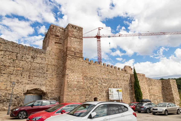 Buitrago Del Lozoya Іспанія Стіни Мури Вежі Замку Мендоса — стокове фото
