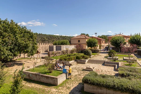 Buitrago Del Lozoya España Jardín Medieval Llamado Parque Villa — Foto de Stock