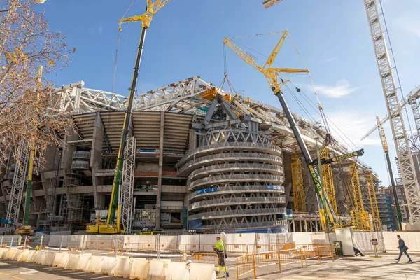 西班牙马德里 2022年冬季 在皇家马德里足球俱乐部 Real Madrid Club Futbol 主场圣地亚哥伯纳乌体育场 Santiago Bernabeu — 图库照片