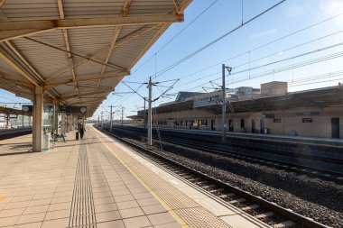 Ciudad Real, İspanya. Ciudad Real Estacion de Ciudad (Ciudad Real tren istasyonu), şehrin ana tren istasyonu.