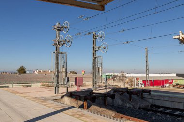 Ciudad Real, İspanya. Ciudad Real Estacion de Ciudad (Ciudad Real tren istasyonu), şehrin ana tren istasyonu.