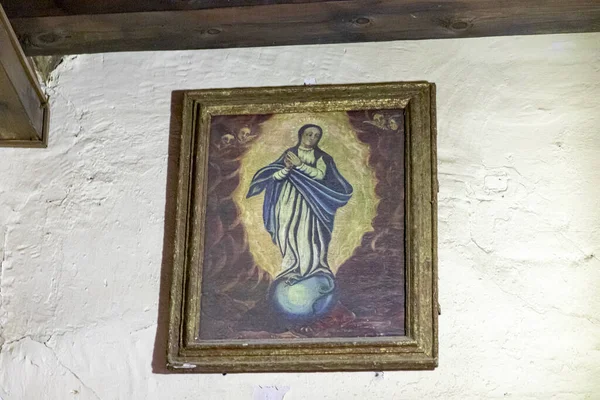 Ciudad Real España Pintura Virgen María Casa Del Reloj Plaza —  Fotos de Stock