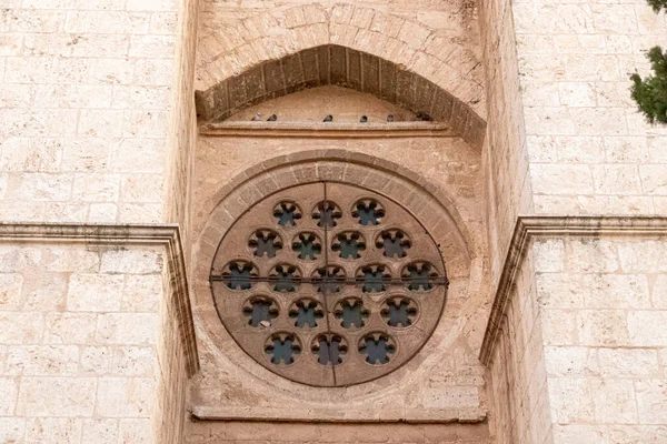 Ciudad Real Hiszpania Okno Różane Catedral Nuestra Senora Del Prado — Zdjęcie stockowe