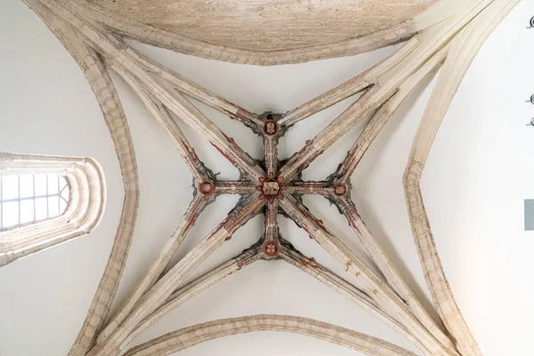 Ciudad Real España Techo Con Dragones Pintados Iglesia Santiago Una —  Fotos de Stock