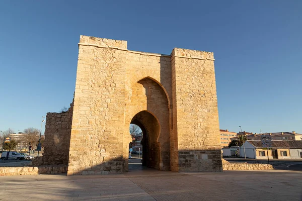 Ciudad Real Spanien Puerta Toledo Toledo Gate Gotisk Befäst Stadsingång — Stockfoto