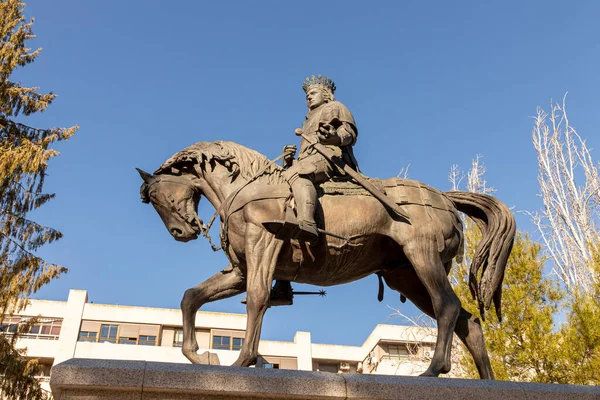 Ciudad Real Spain Monument King Juan Castilla John Castile Which — Stock Photo, Image