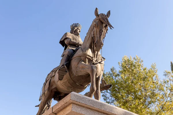 Ciudad Real Espanha Monumento Rei Juan Castela João Castela Que — Fotografia de Stock