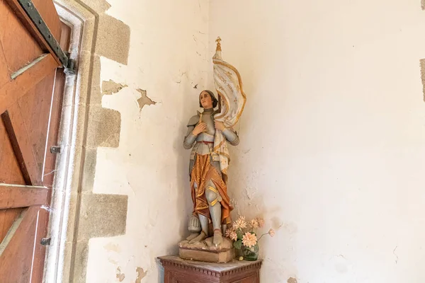 Плумілау Плуліо Франція Повторення Жанни Арк Егліз Сен Мільйо Церква — стокове фото