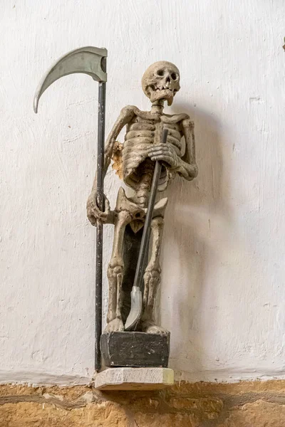 Ploumilliau Francia Estatua Del Ankou Una Personificación Muerte Del Siglo — Foto de Stock