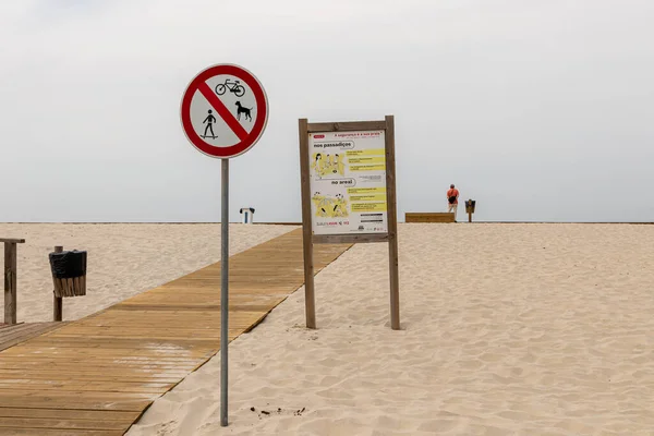 Costa Nova Prado Portugal Famous White Sand Beach Overlooking Atlantic — Foto Stock