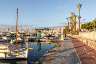 Palma de Mallorca, Spain. Views of the Port de Palma, most important harbor in the island of Mallorca