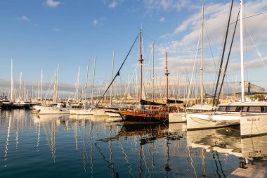 Palma de Mallorca, Spain. Views of the Port de Palma, most important harbor in the island of Mallorca