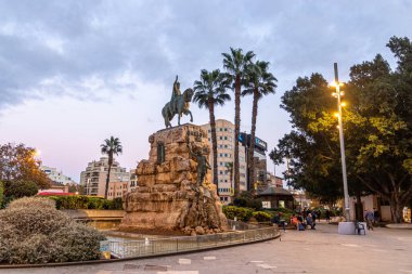 Palma de Mallorca, Spain. Monument to James I of Aragon the Conqueror, in Placa d'Espanya