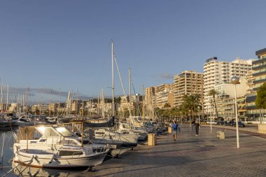 Palma de Mallorca, Spain. Views of the Port de Palma, most important harbor in the island of Mallorca