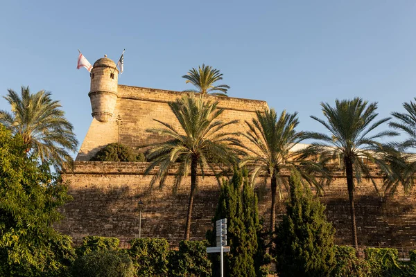 Palma Mallorca Spain Walls Ramparts Baluard Sant Pere Peter Bastion — Stockfoto