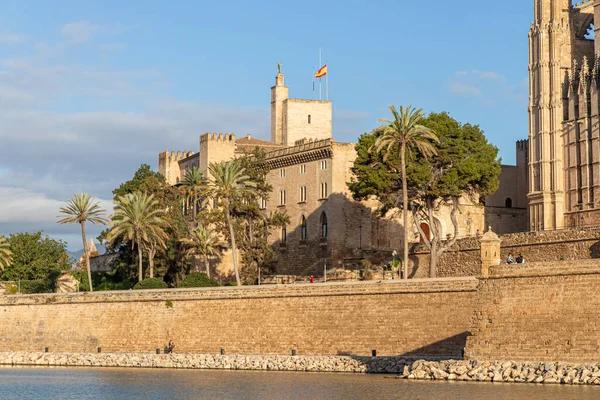 Palma Mallorca Spain Palau Reial Almudaina Royal Palace Almudaina Alcazar — Fotografia de Stock