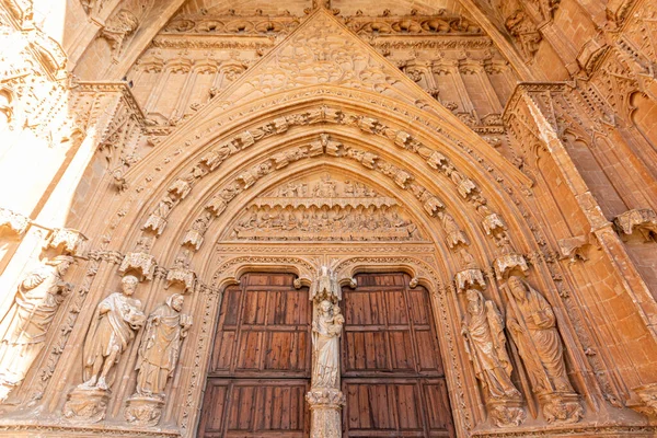 Palma Mallorca Spain Portal Del Mirador Facade Gothic Cathedral Santa — Zdjęcie stockowe