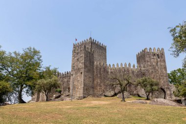 Guimaraes, Portugal. The Castelo de Guimaraes (Guimaraes Castle), 10th century medieval castle