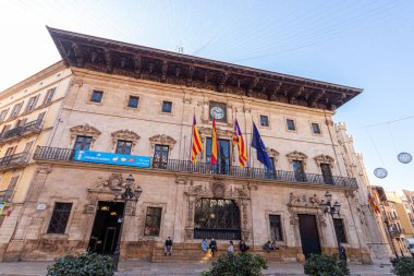 Palma de Mallorca, Spain. The Ajuntament de Palma (Palma City Hall, also called Cort