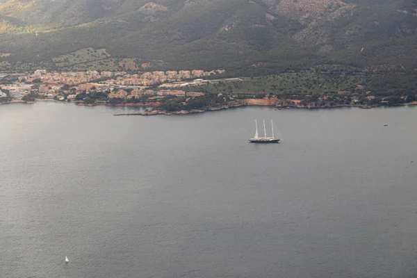 Views of the island of Mallorca or Majorca from a flight