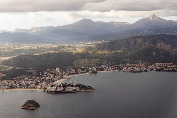 Views Island Mallorca Majorca Illot Porrassa Magaluf Palmanova Torrenova Flight — Stockfoto