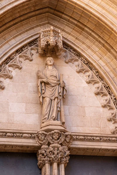 Palma Mallorca Spain Esglesia Santa Eularia Saint Eulalia Church — Stock fotografie