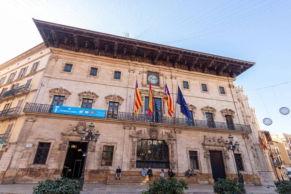 Palma de Mallorca, Spain. The Ajuntament de Palma (Palma City Hall, also called Cort