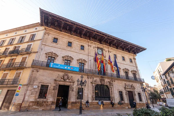Palma de Mallorca, Spain. The Ajuntament de Palma (Palma City Hall, also called Cort