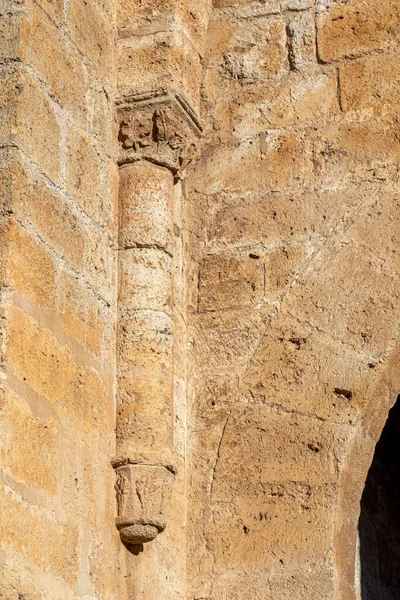 Ciudad Real Spain Detail Puerta Toledo Toledo Gate Gothic Fortified — 스톡 사진