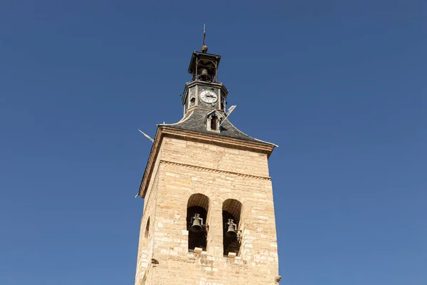 Ciudad Real España Campanario Iglesia San Pedro Templo Gótico Católico — Foto de Stock