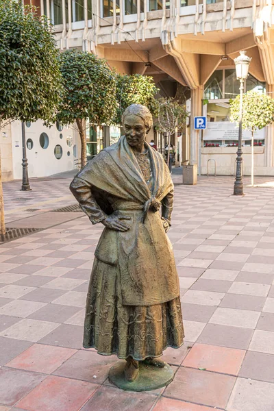 Ciudad Real Spanien Statue Von Dulcinea Del Toboso Einer Fiktiven — Stockfoto