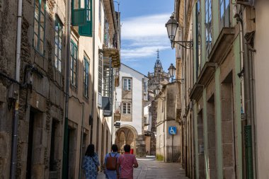 Lugo, Spain. The Rua do Mino, one of the streets of the Old Town