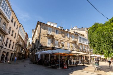 Lugo, Spain. The Praza Maior or Plaza Mayor, main square of the Old Town