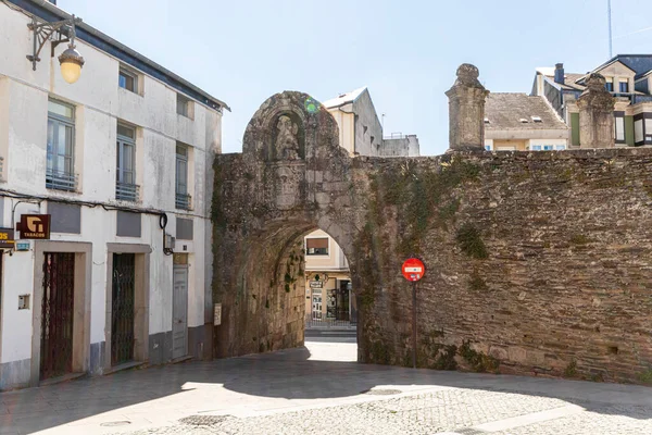 Lugo Spain Puerta Santiago James Gate Part Roman City Walls — Zdjęcie stockowe