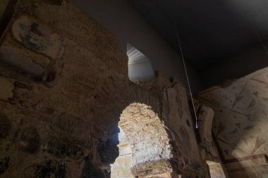 Boveda de Mera, Spain. The Roman Temple of Santalla or Santa Eulalia, dedicated to goddess Cybele