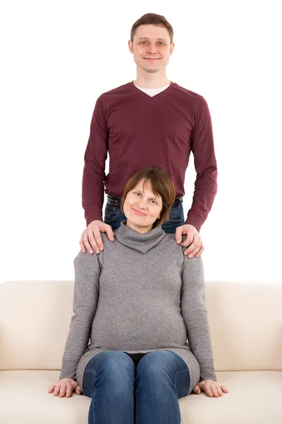 Mladý pár čeká dítě — Stock fotografie