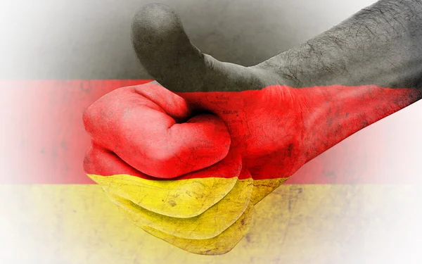 Alman bayrağı için Thumbs Up