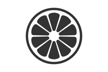 Grapefruit. Simple icon. Flat style element for graphic design. Vector EPS10 illustration.