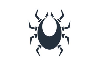 Tik tak. Basit bir ikon. Grafik tasarımı için düz stil ögesi. Vektör EPS10 illüstrasyonu.