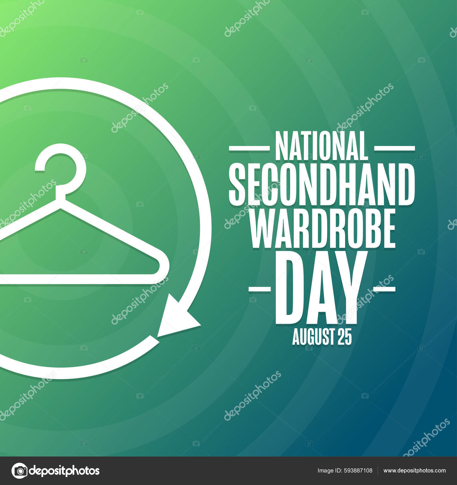 National Secondhand Wardrobe Day August Holiday Concept Template national-secondhand-wardrobe-day-august-holiday-concept-template